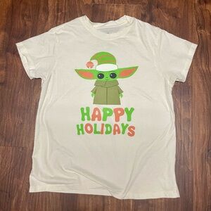Baby Yoda Happy Holidays Shirt